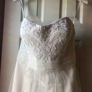 Champagne and Cream Wedding Dress